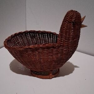 Cute Baby Chick Shaped Wicker Basket